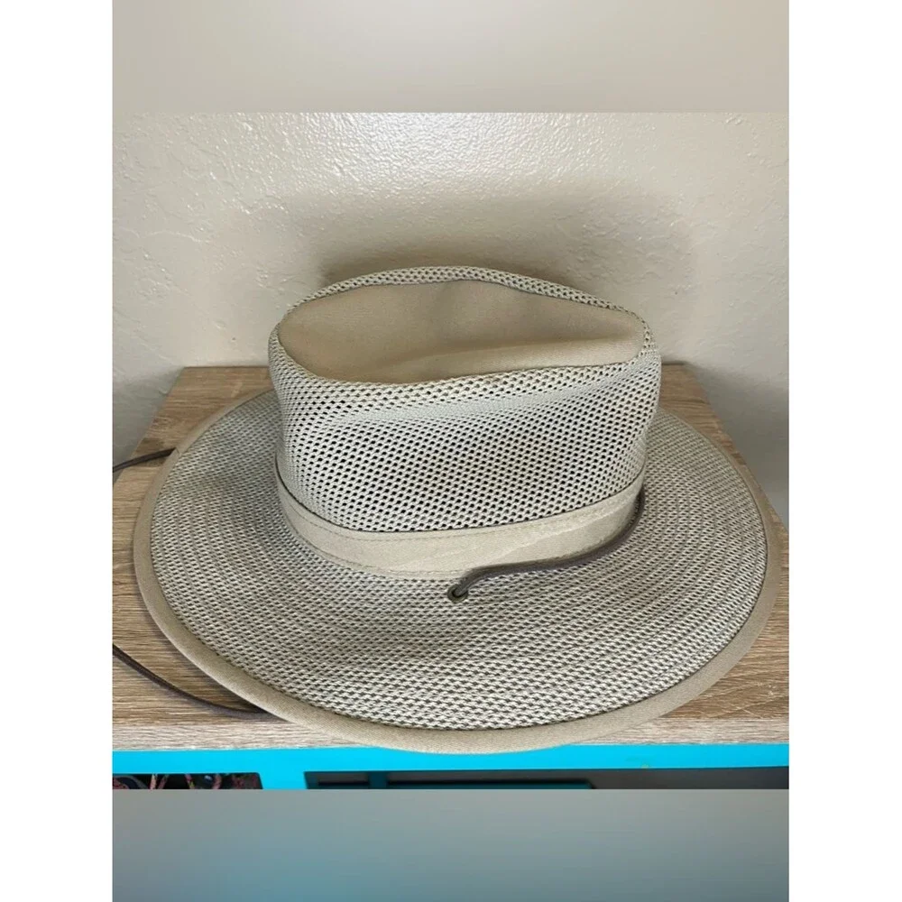 Henschel Hat Co Original Aussie Breezer Safari Hat Khaki USA Made Size Small